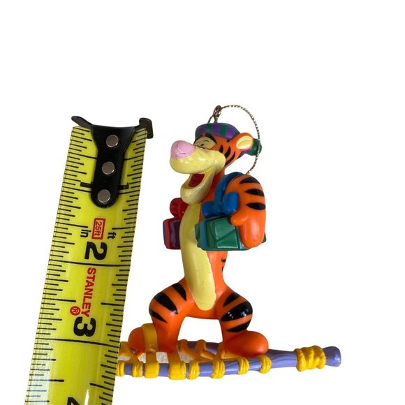 Vintage Disney Winnie The Pooh Tigger Christmas Tree Ornament Snowshoe Snowboard - Picture 11 of 12